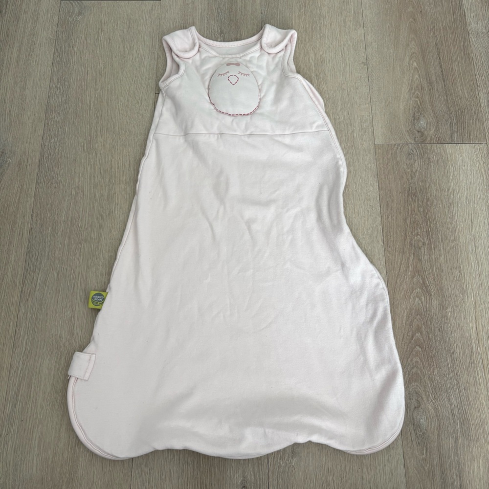 Nested Bean Baby Girl Sleepsack Medium Zen SackCozy Pale Pink Kids Pajamas